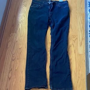 Hollister Women's Boot Cut Jeans in Dark Blue